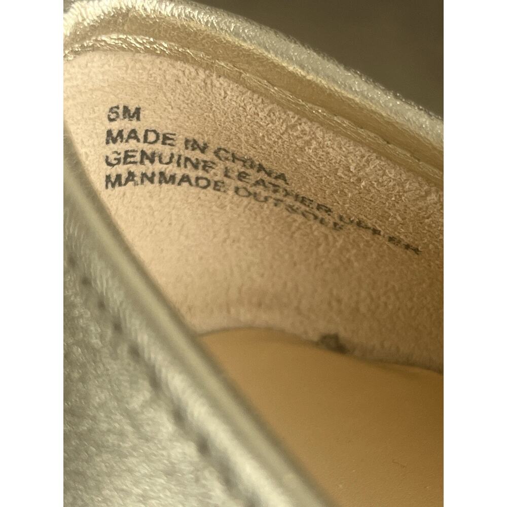 Talbots Tassel Loafer Women's Size 6 M Gold Metallic Leather Slip On Comfort - Picture 14 of 14